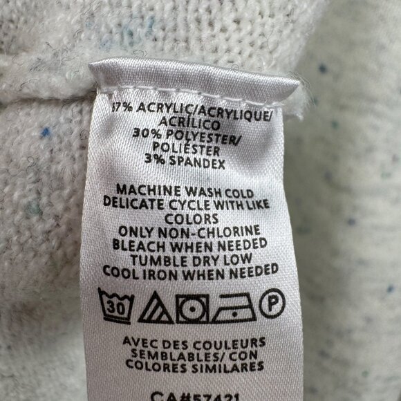 Loft Flecked Relaxed V-neck Sweater Size XL - Picture 9 of 11